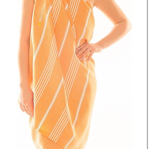 Beach Towel 100% Organic‎ Turkish Cotton Sand Free Quick Dry Gray 38"x71" - Picture 3 of 6